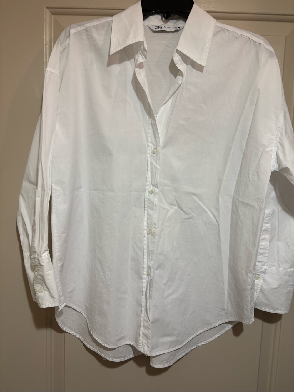 Zara oversized boxy button up